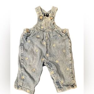 GAP Light Blue baby Overalls with Star Details
